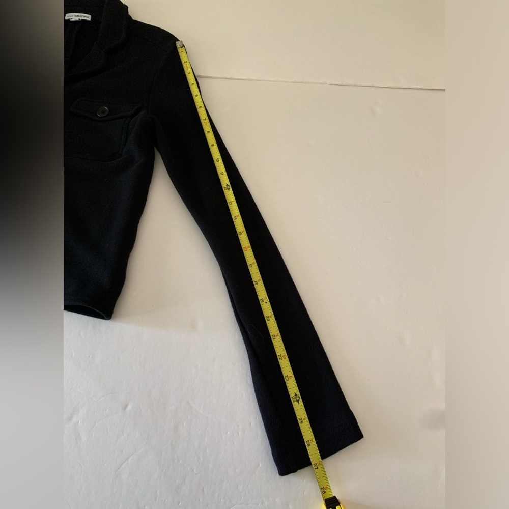 STANDARD JAMES PERSE BLACK STANDING COLLAR TERRY JACKET SIZE 3 FITS XS - Picture 9 of 10
